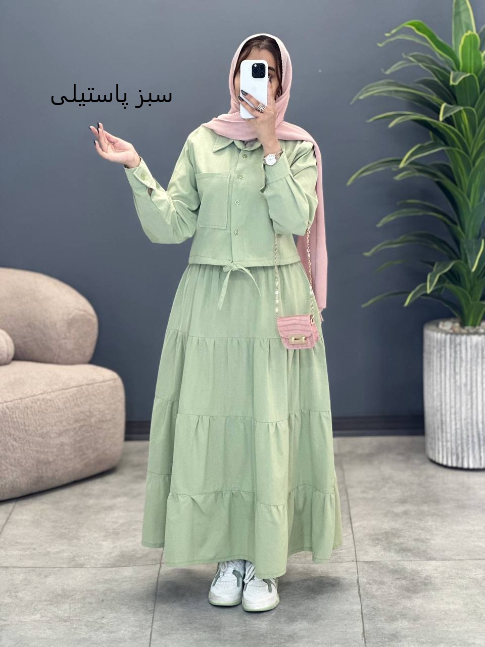 1706- شومیز و دامن لاوین