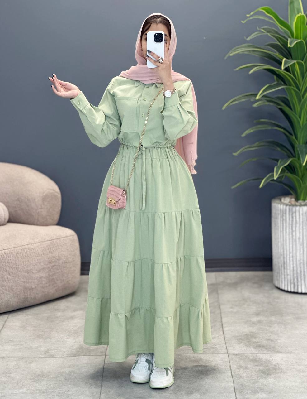 1706- شومیز و دامن لاوین