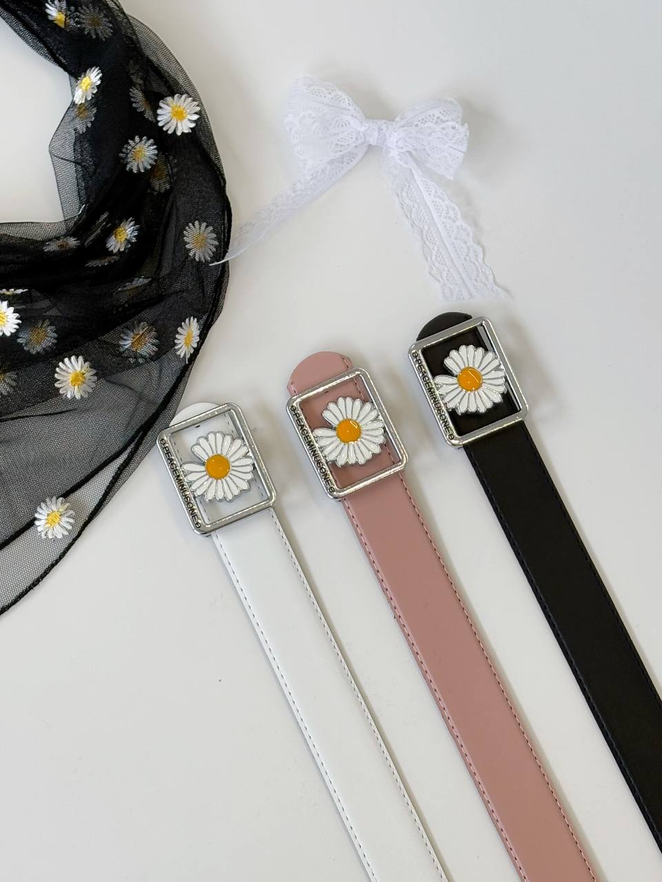 1721- کمربند 3/5 سانت بابونه