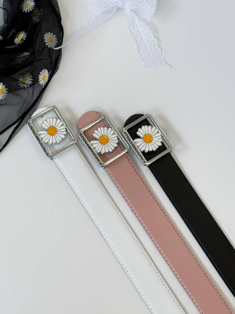 1721- کمربند 3/5 سانت بابونه