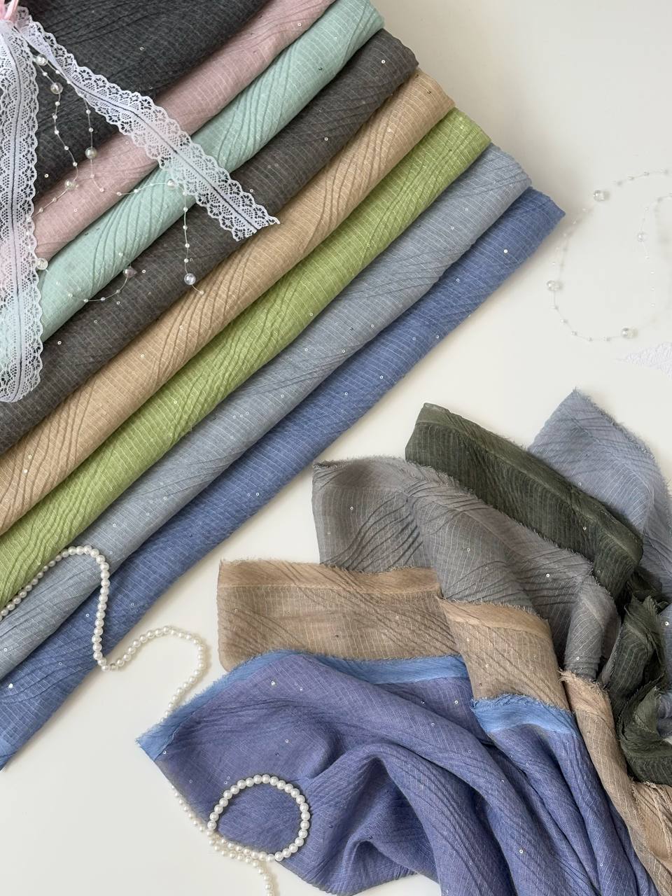 1727- شال کنفی پولکی