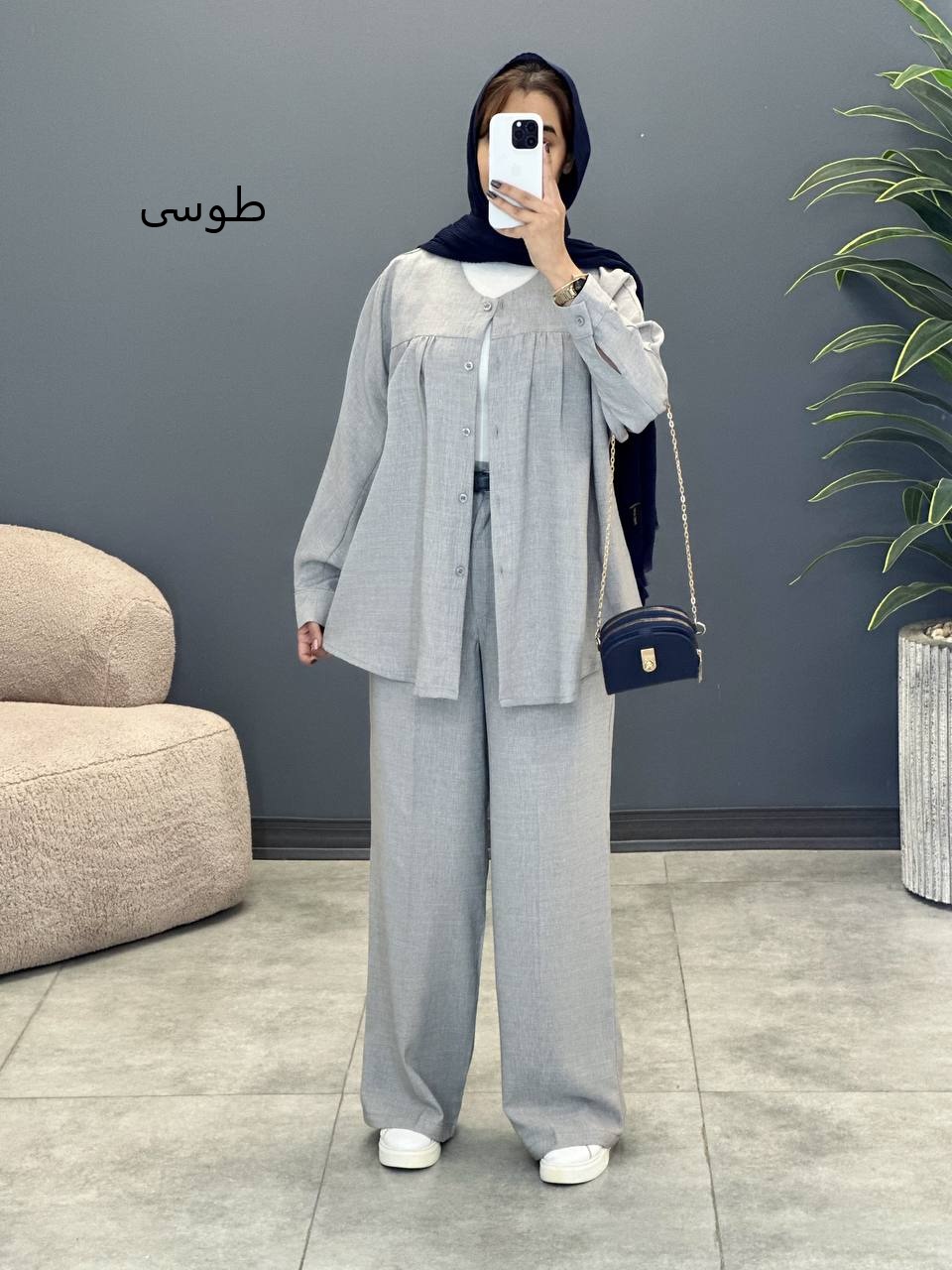 1724- ست لینن کریستال