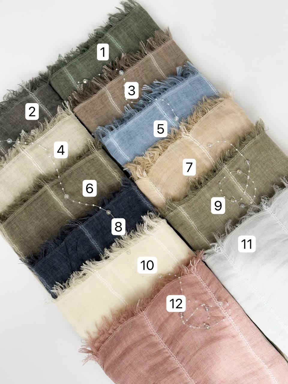 1731- شال کنفی راه راه