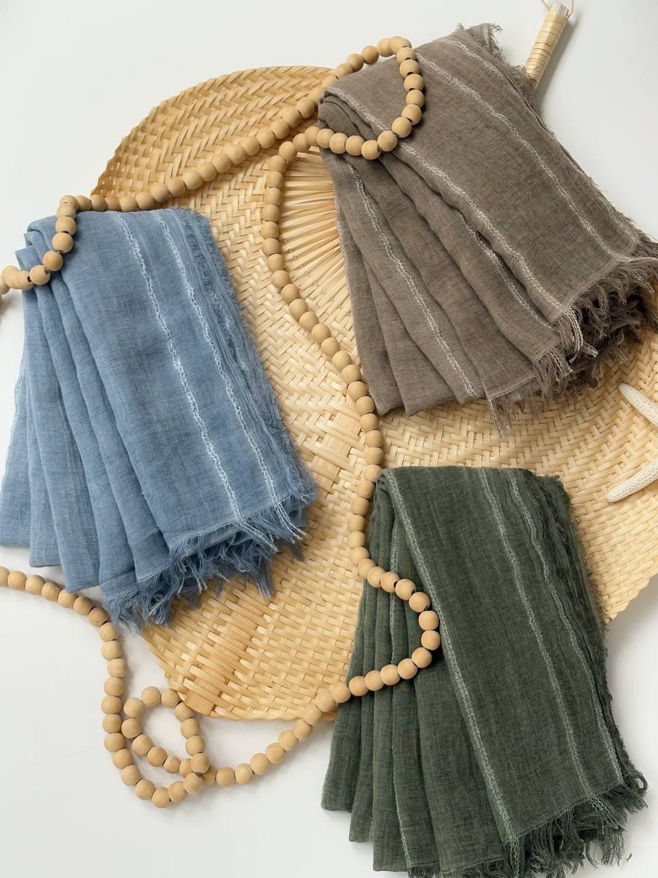 1731- شال کنفی راه راه