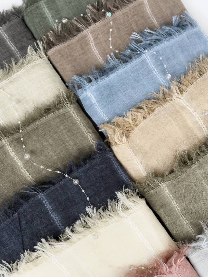 1731- شال کنفی راه راه