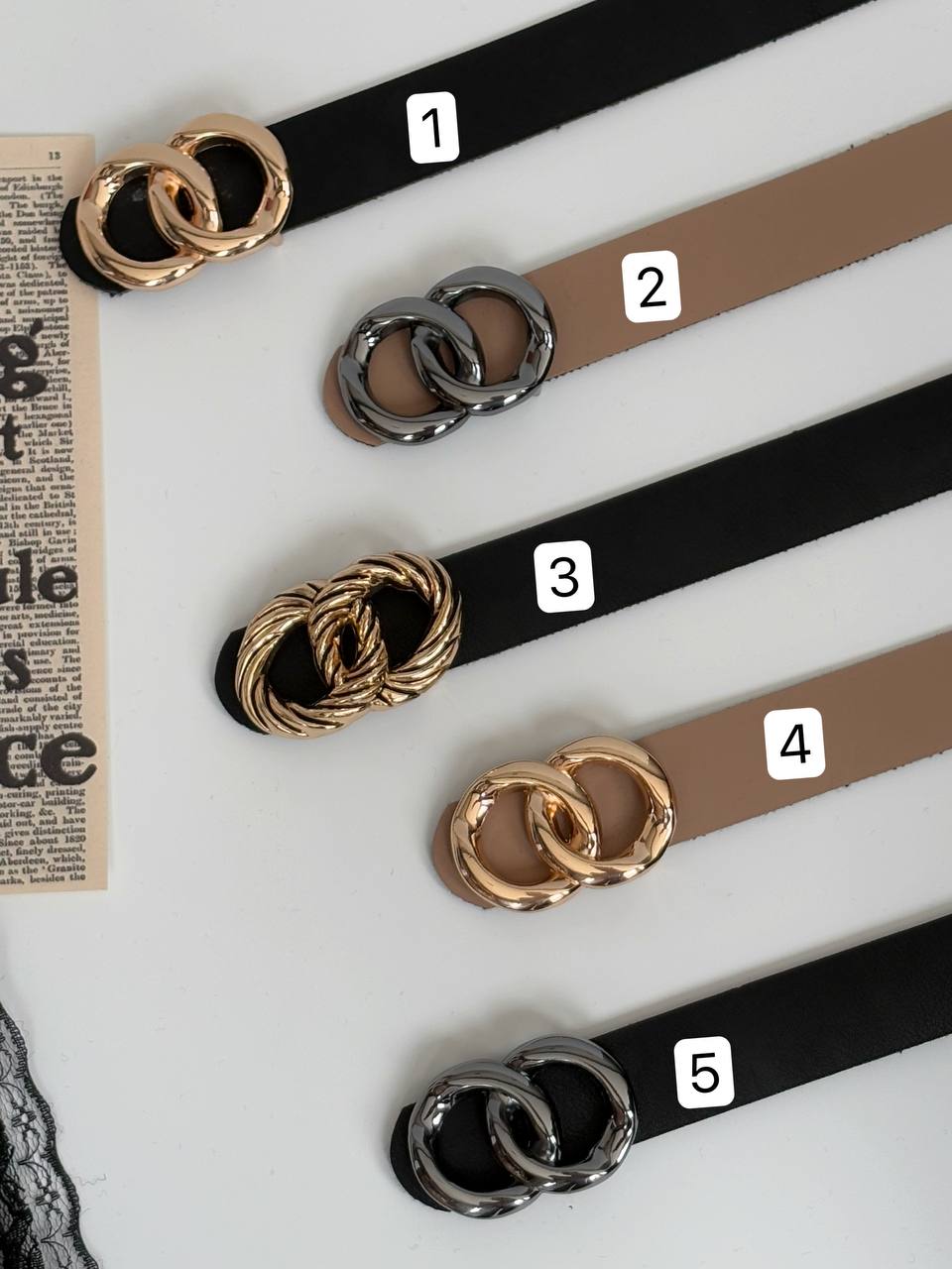 1742- کمربند 3 سانت پلاکدار