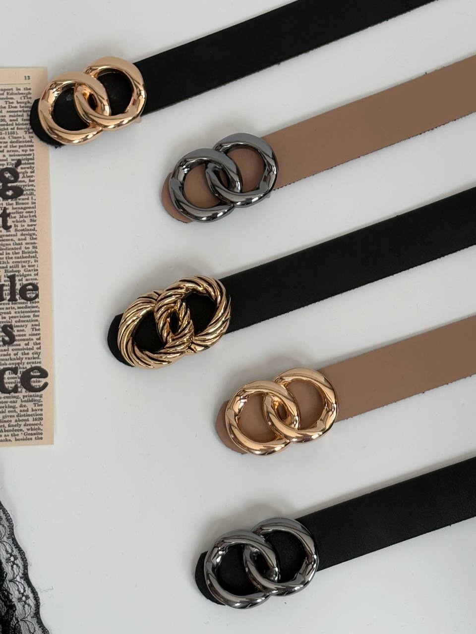 1742- کمربند 3 سانت پلاکدار