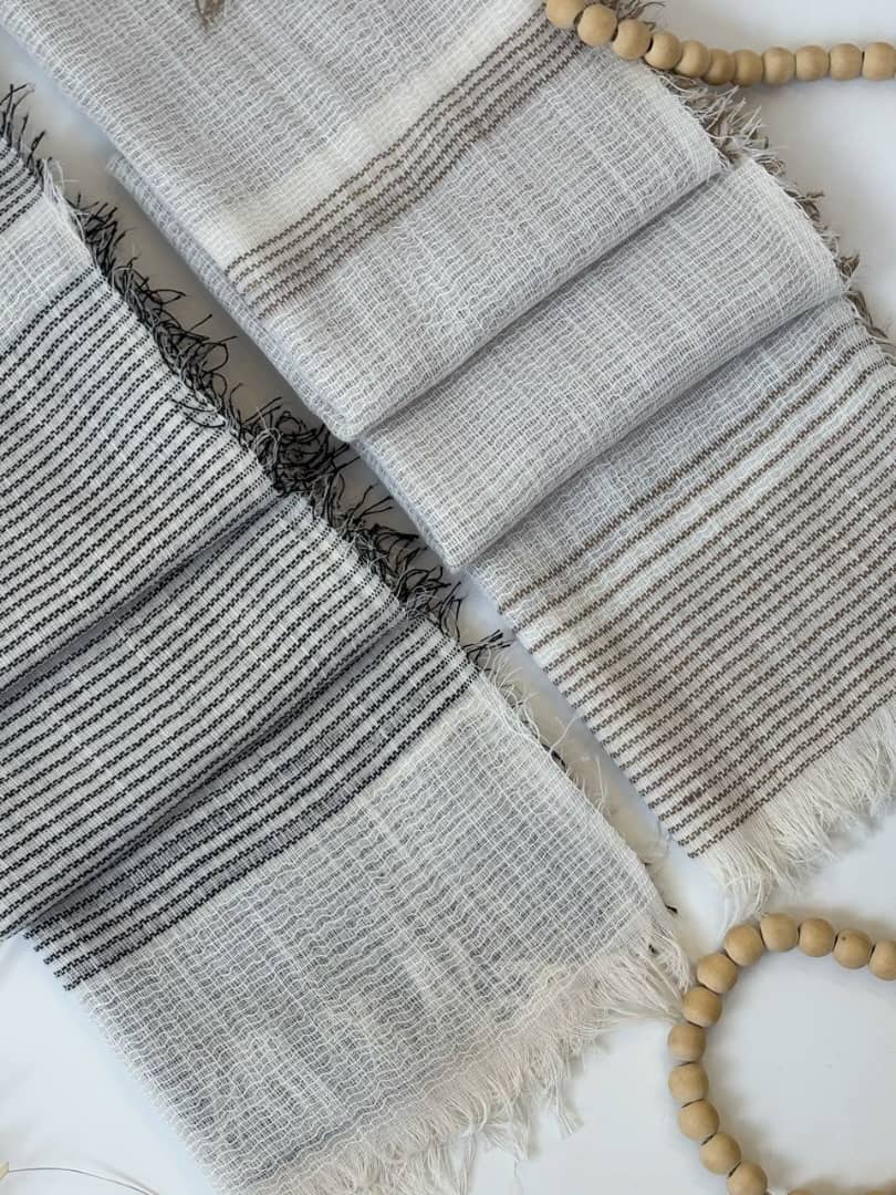 1760- شال لینن رزا