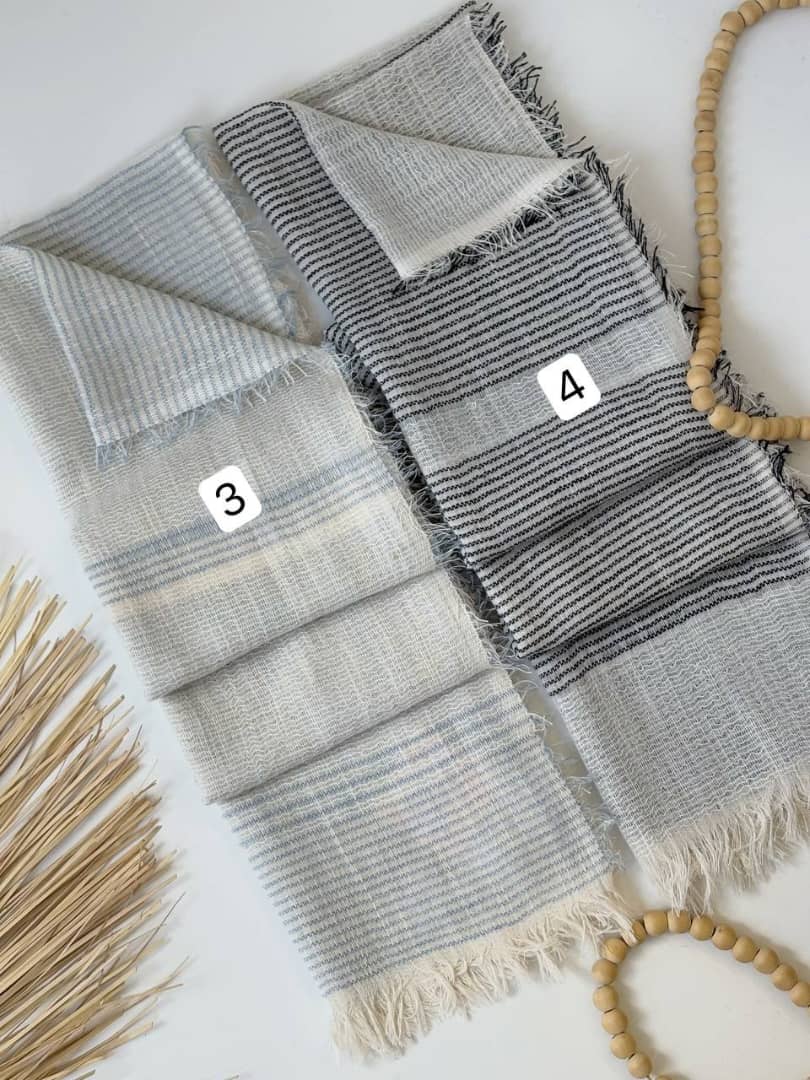 1760- شال لینن رزا