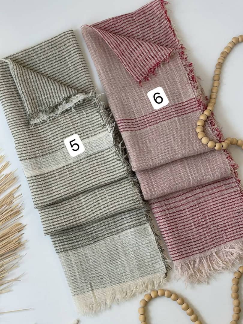 1760- شال لینن رزا