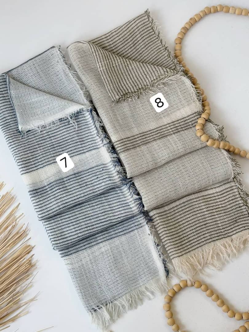 1760- شال لینن رزا