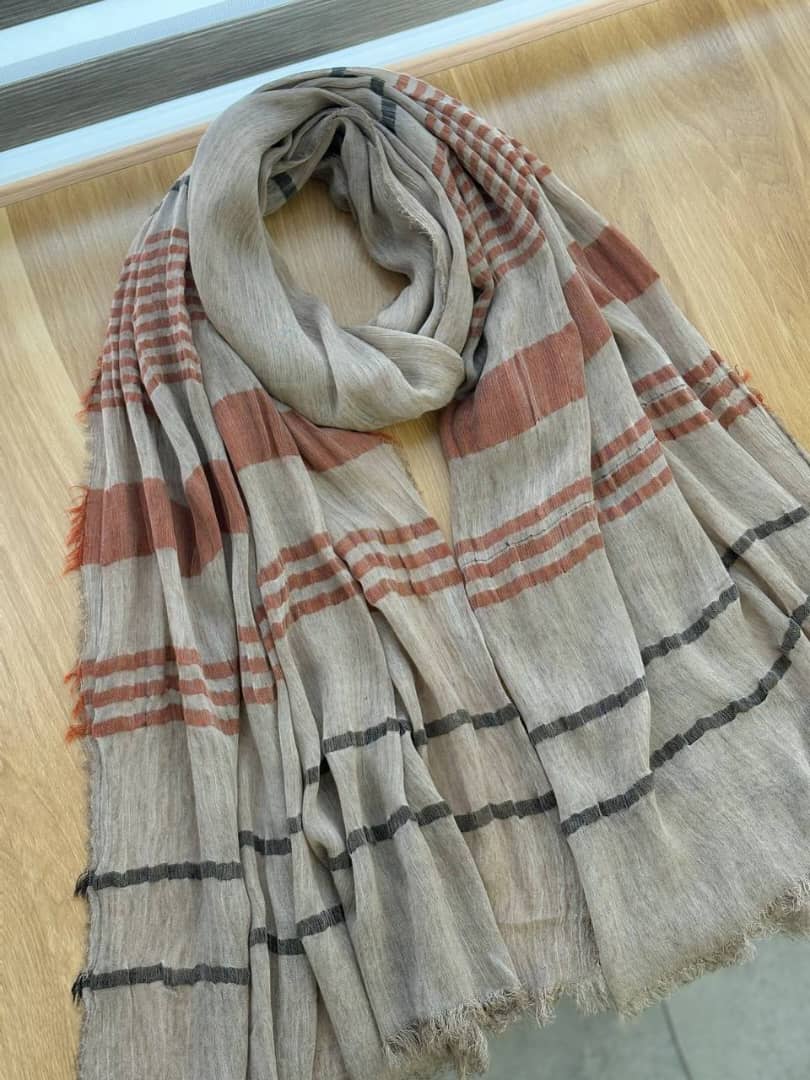 1761- شال راه راه ساده