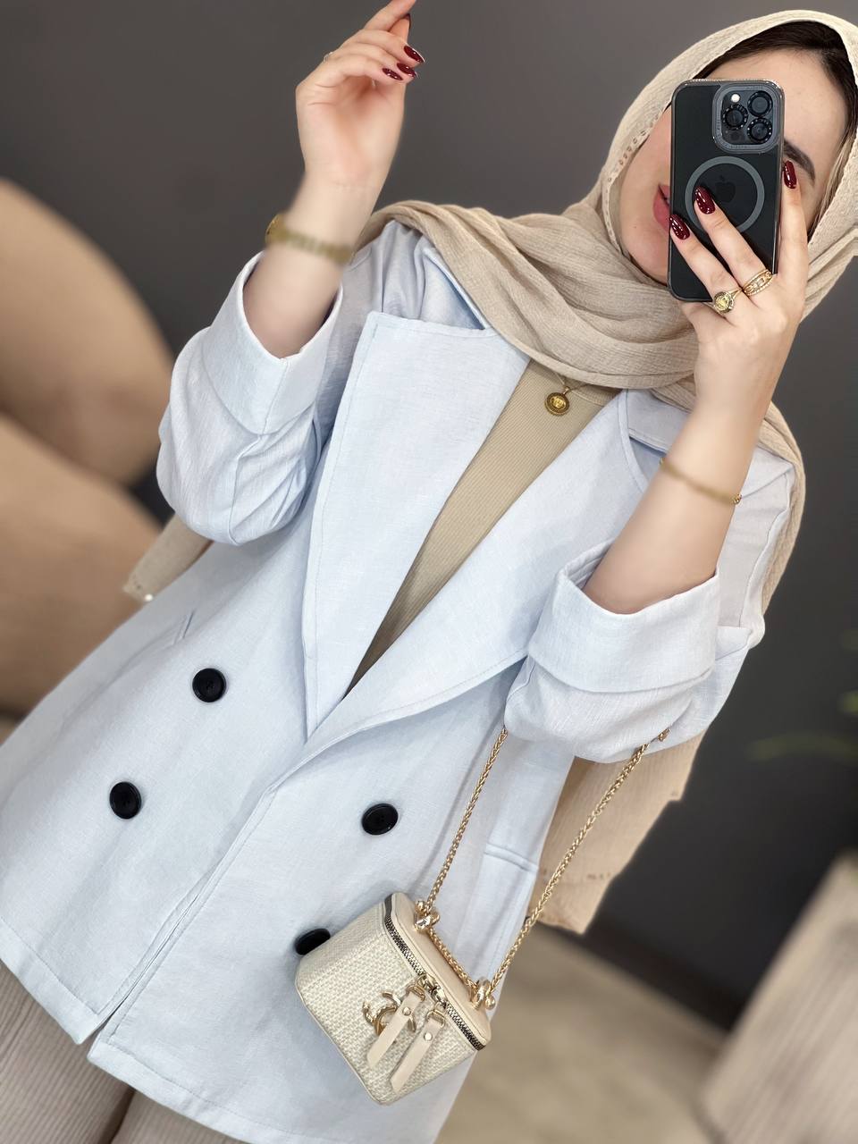 1759- مانتو مزونی پریل