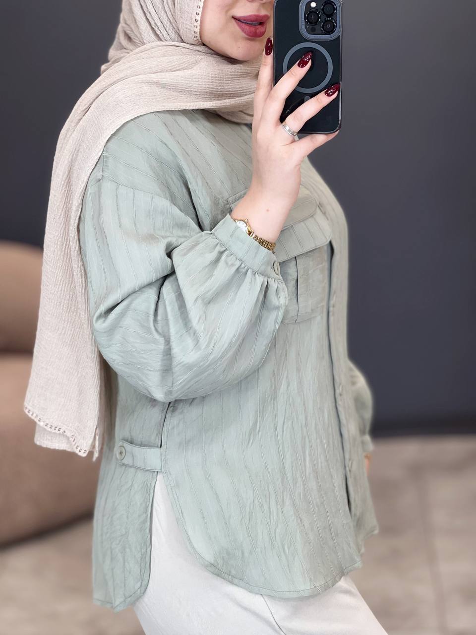 1766- شومیز بغل بند پری