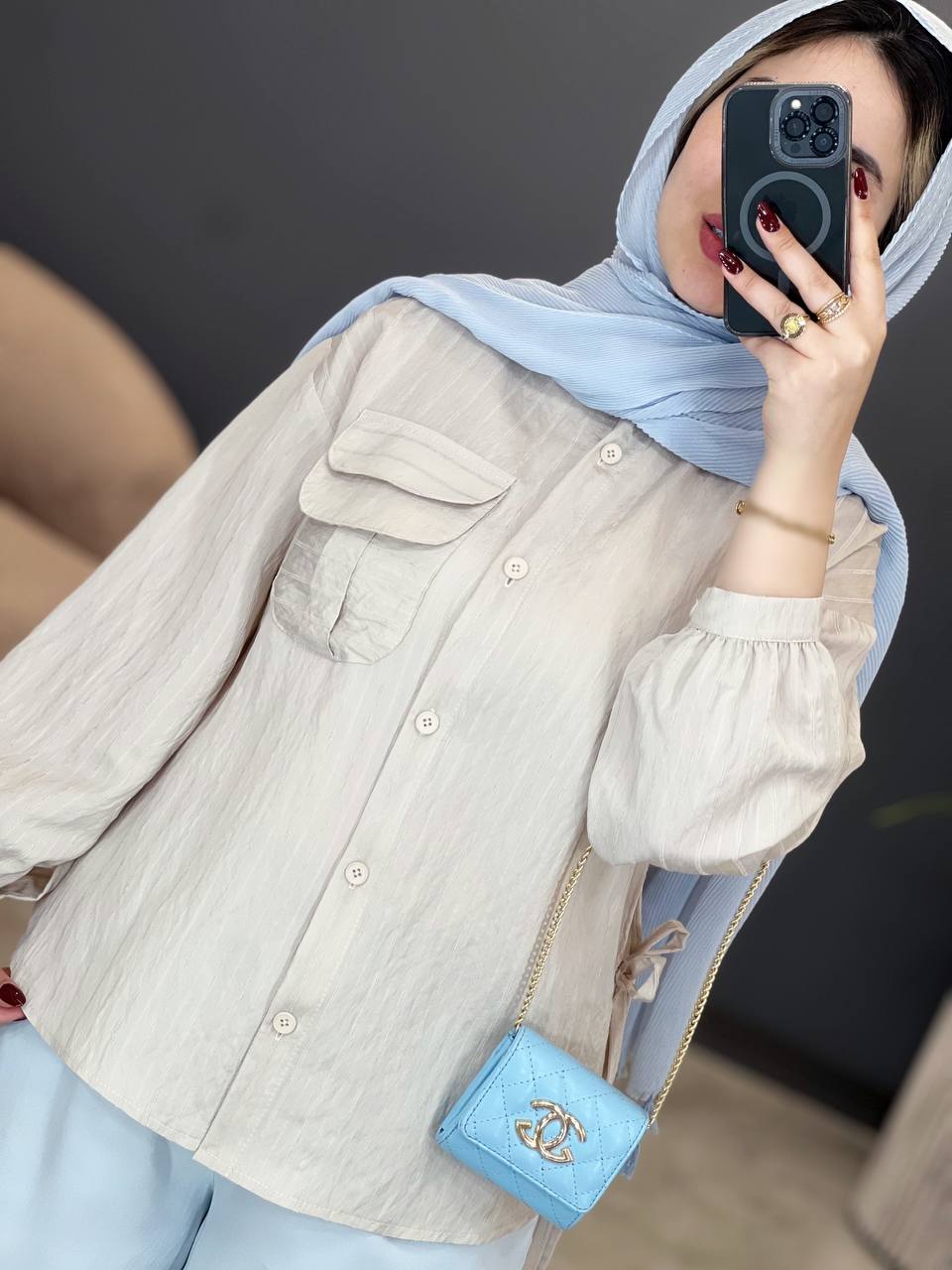 1766- شومیز بغل بند پری