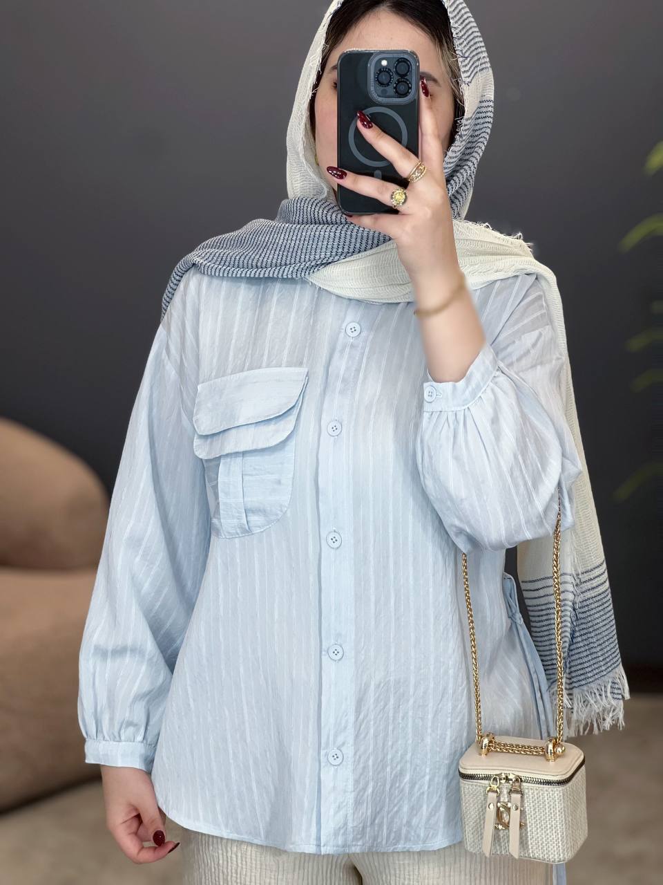 1766- شومیز بغل بند پری