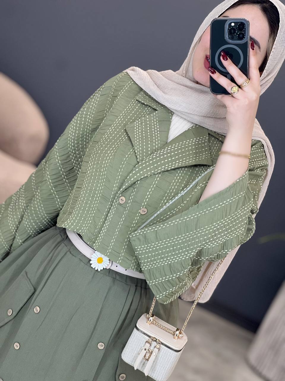 1771- کت و دامن کوک دوزی