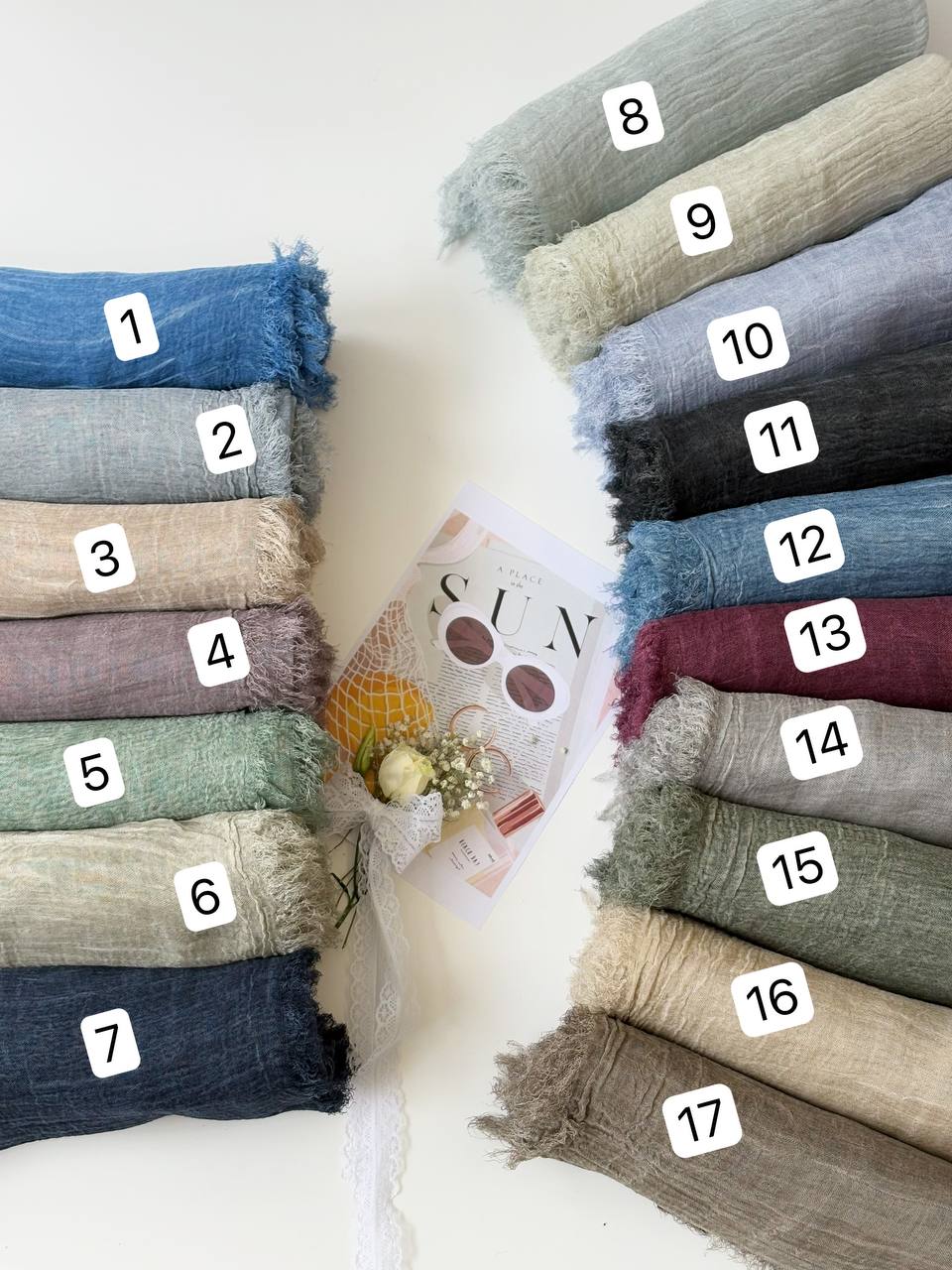 1780- شال دور ریش وارداتی