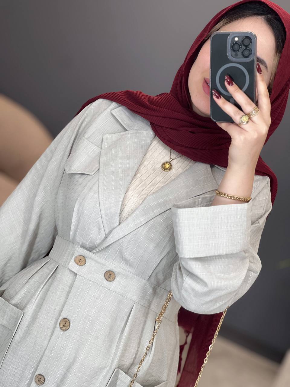 1783- مانتو مزونی یقه انگلیسی