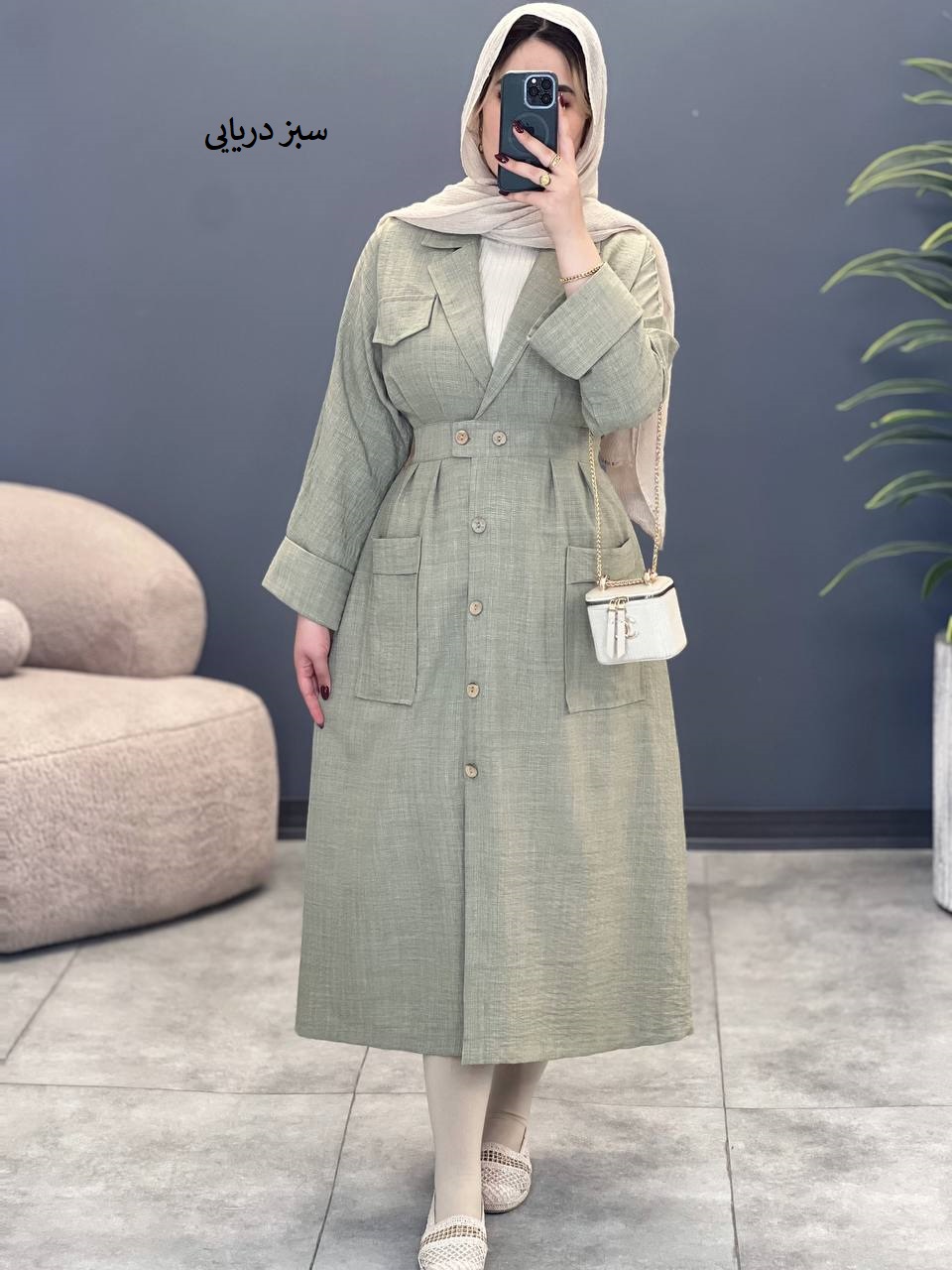 1783- مانتو مزونی یقه انگلیسی