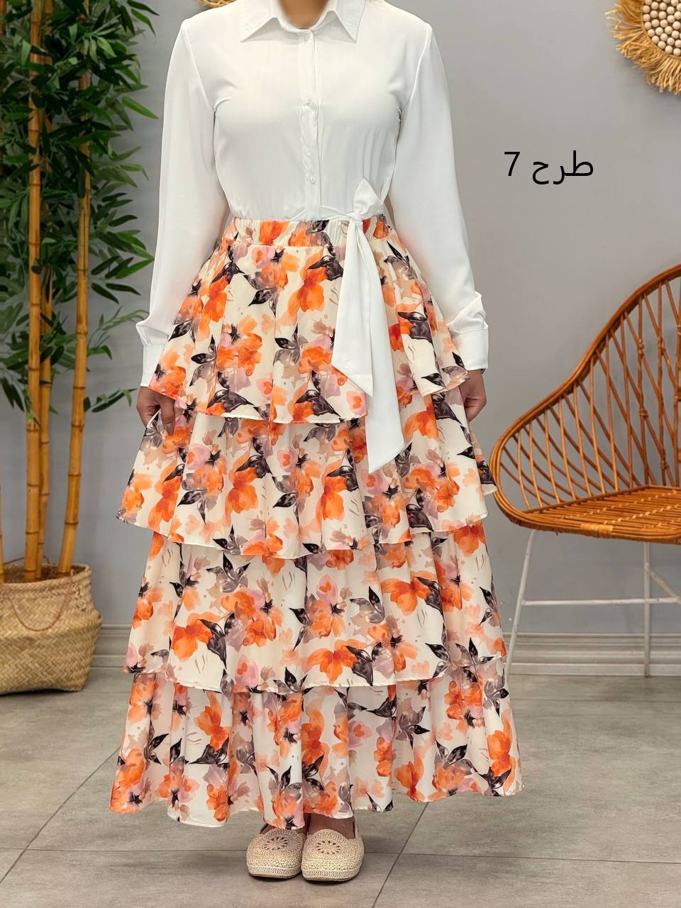 1794- دامن طبقه ای مارال