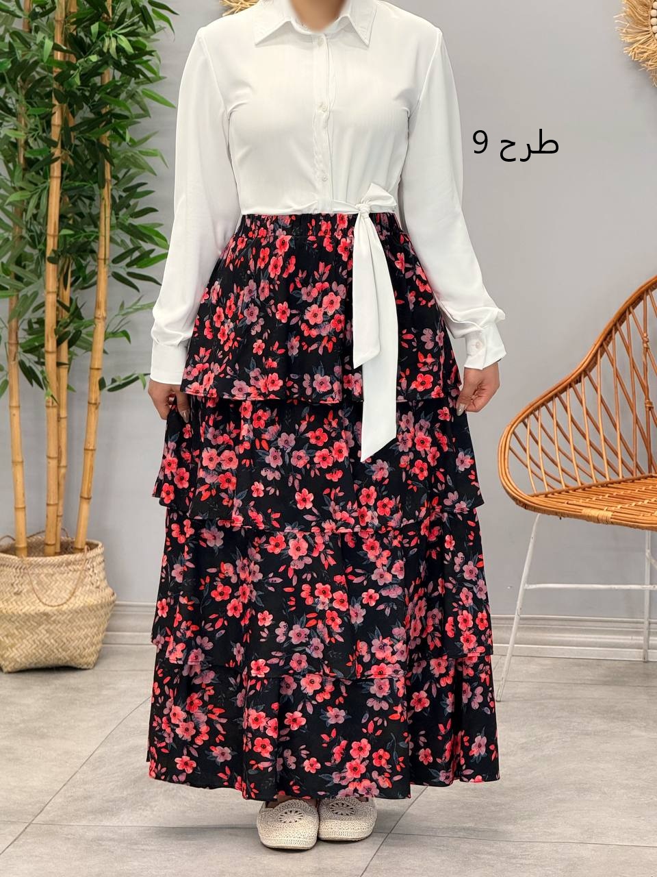 1794- دامن طبقه ای مارال