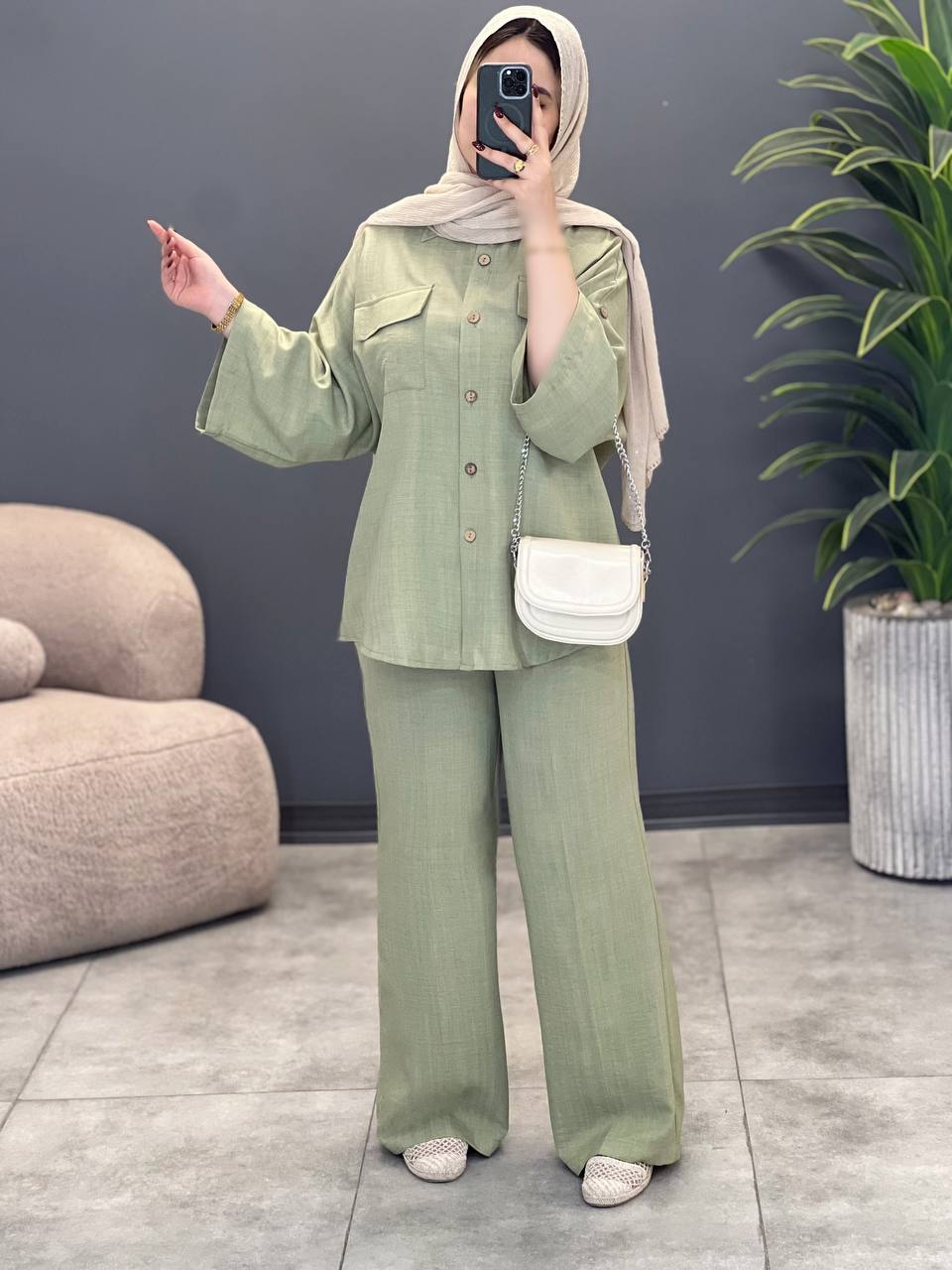 1797- ست شومیز شلوار پالیز