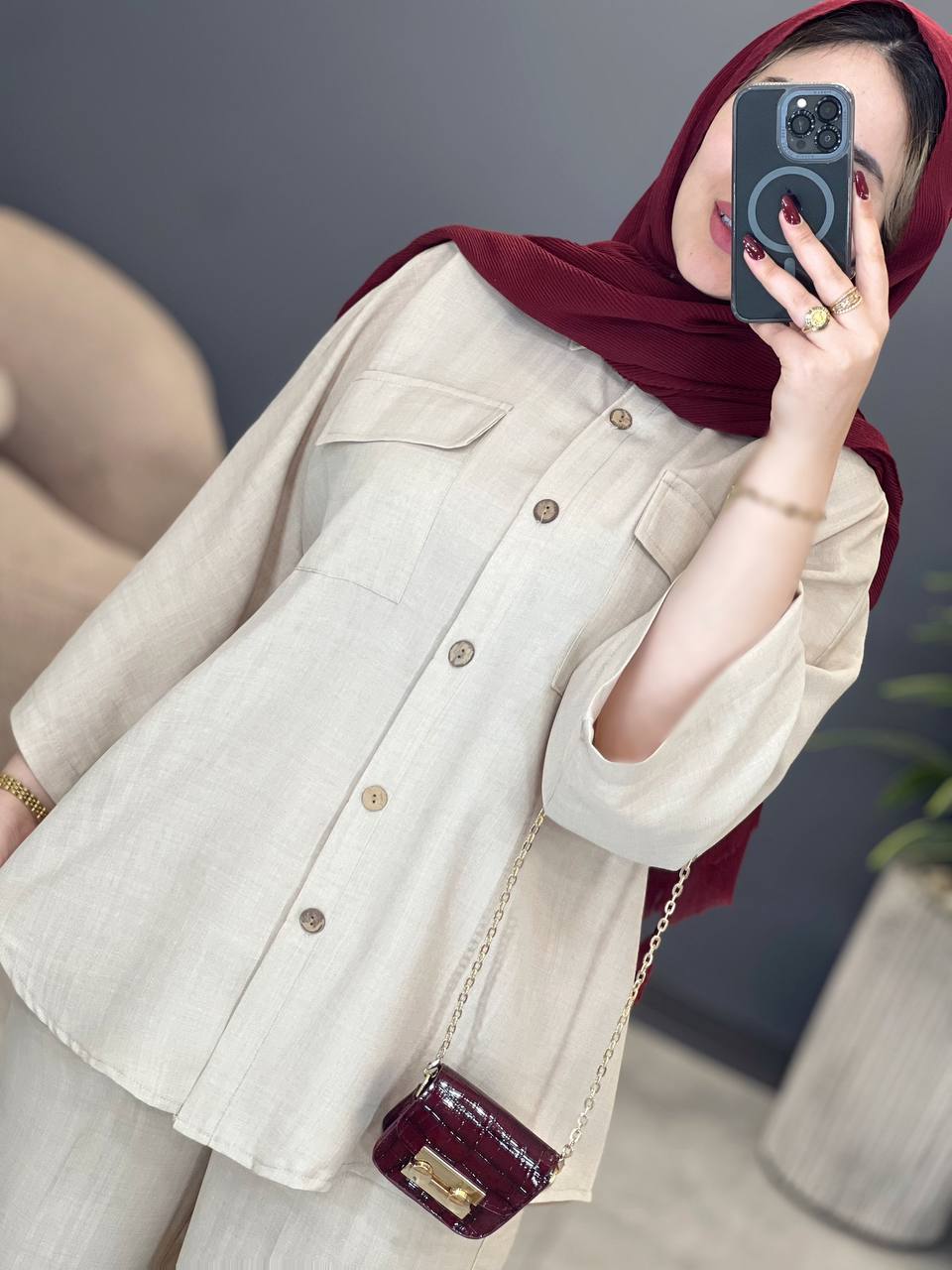 1797- ست شومیز شلوار پالیز