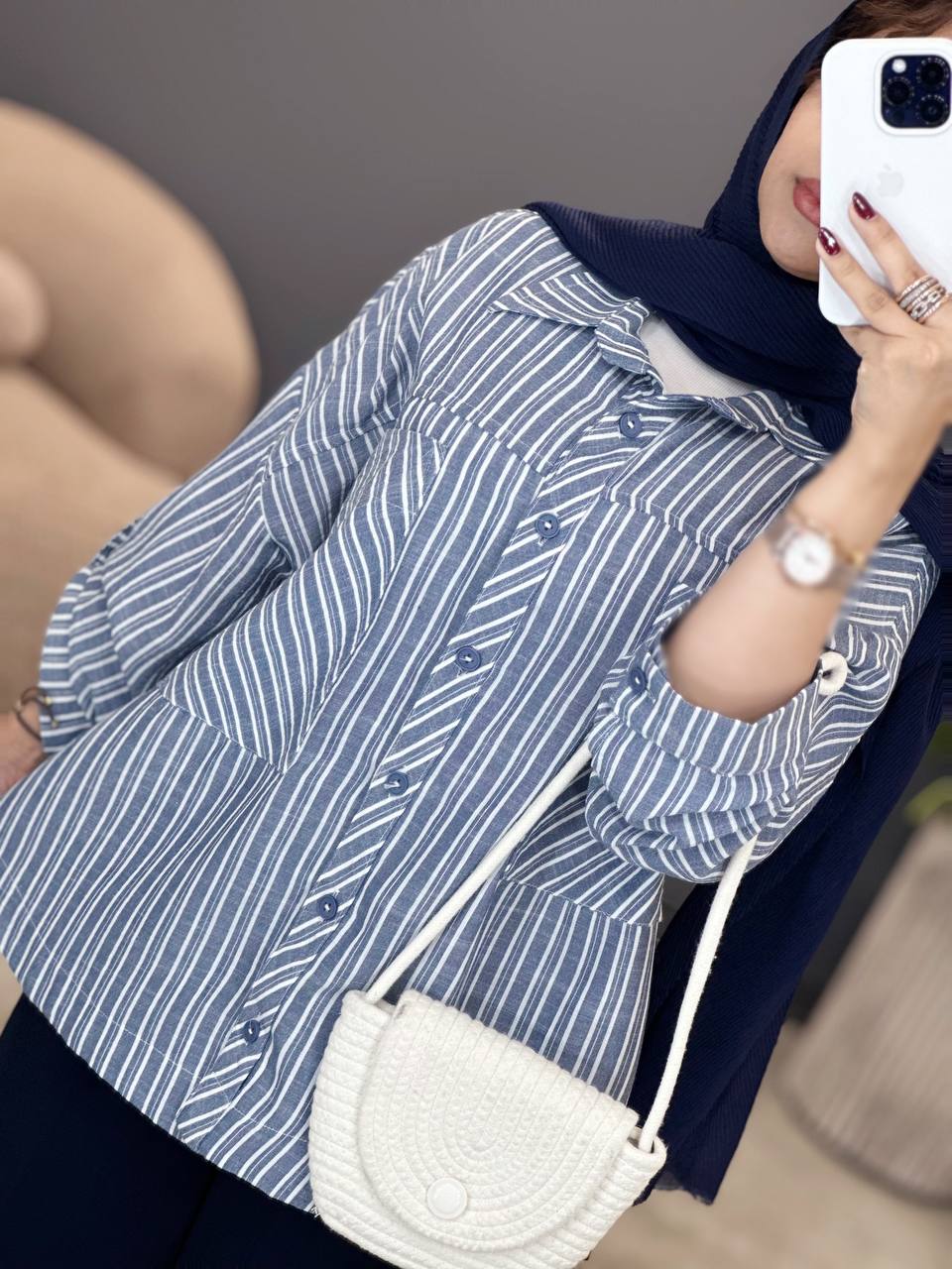 1800- مانتو لینن ثمین