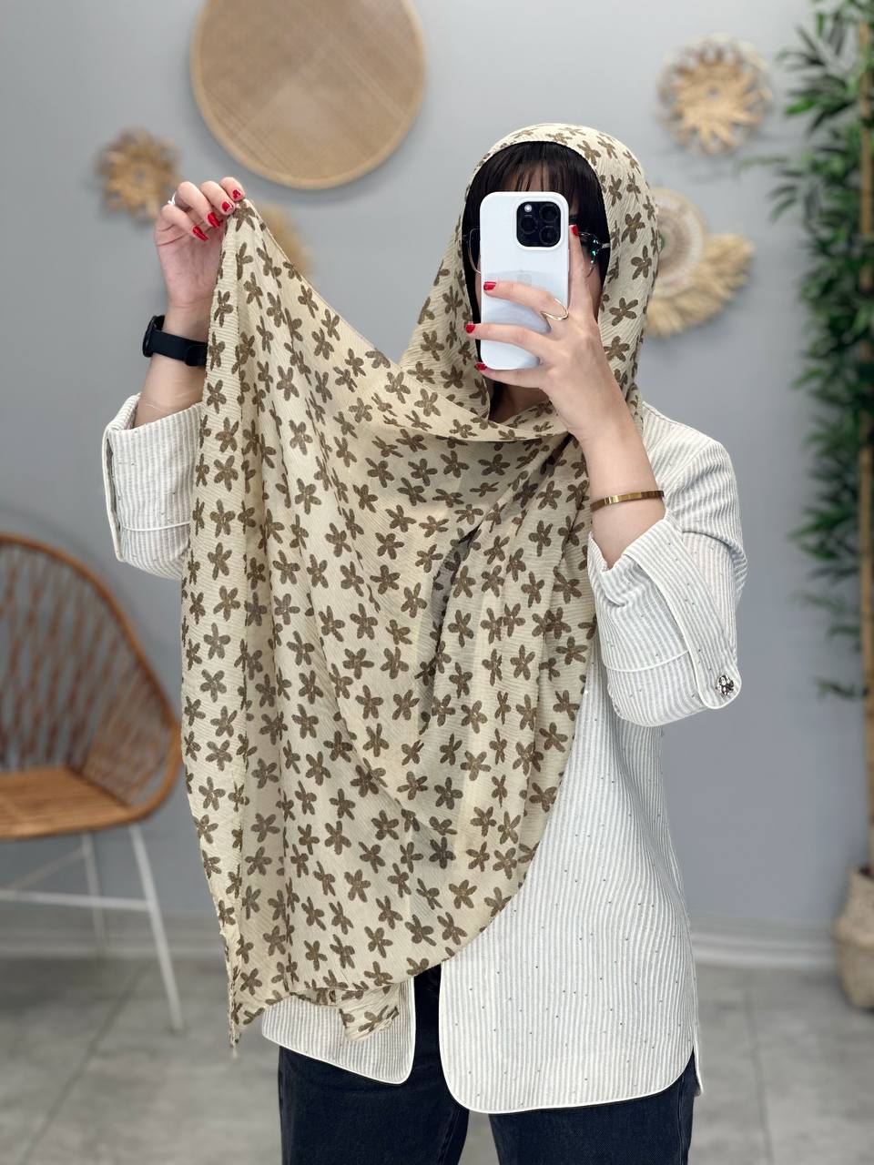 1808- شال نخی ترک پلیسه