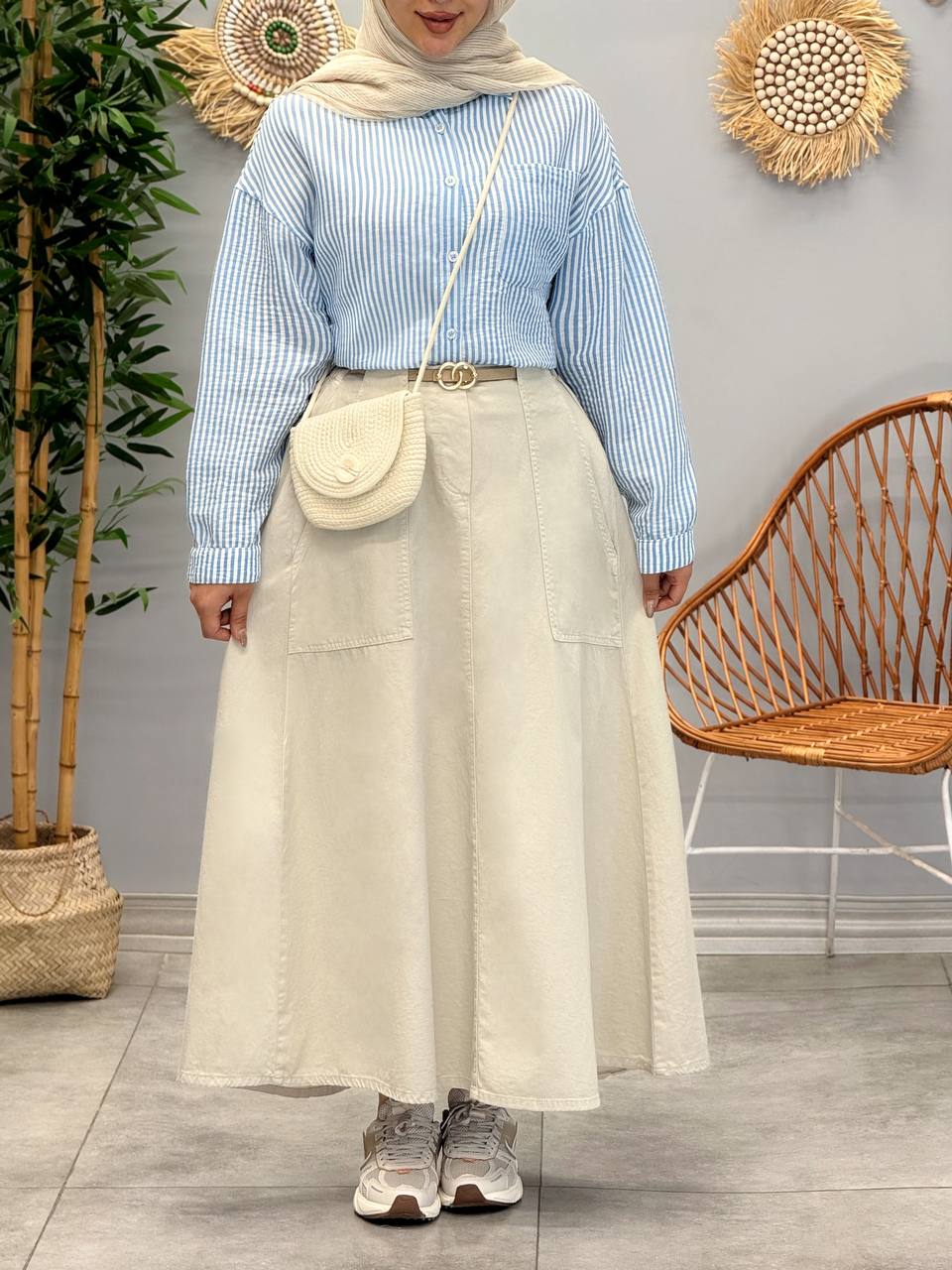 1811- دامن کتان کد 3101781