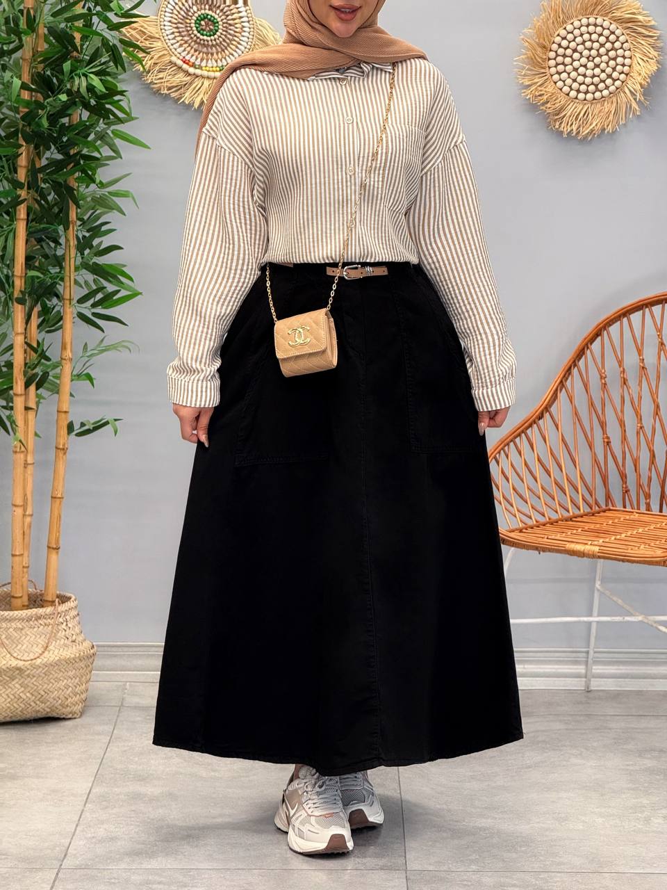 1811- دامن کتان کد 3101781