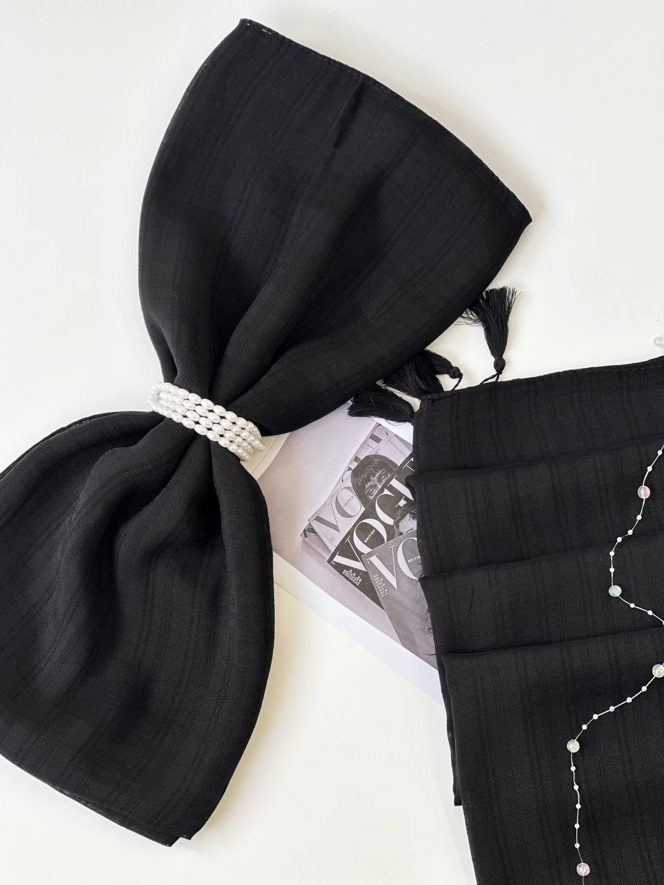 1813- شال مشکی نور(ویژه محرم)