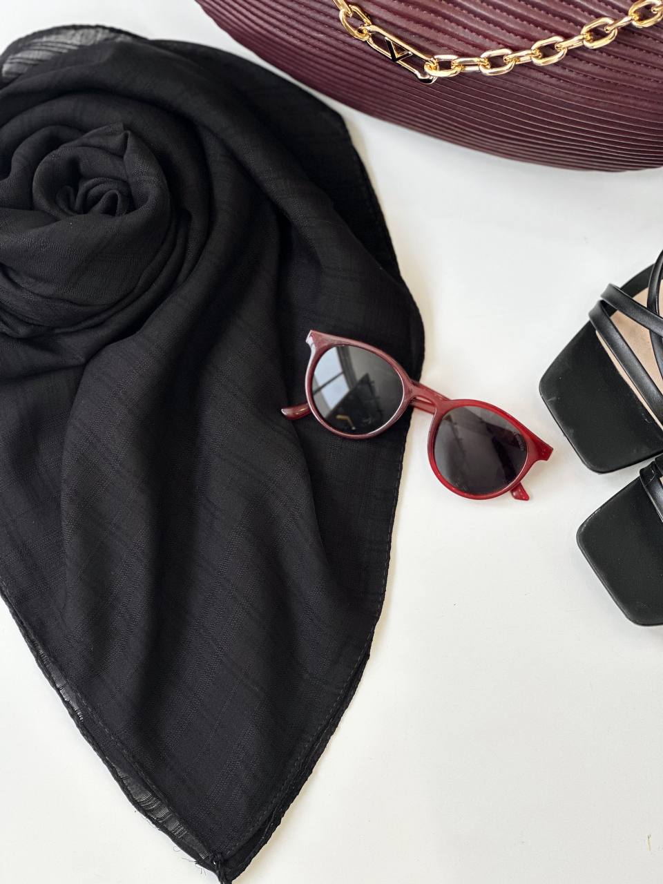 1813- شال مشکی نور(ویژه محرم)