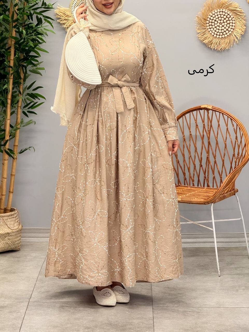 1830-پیراهن گلدوزی پریزاد