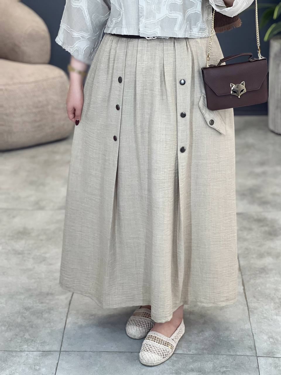 2009-کت و دامن دکمه پرچی