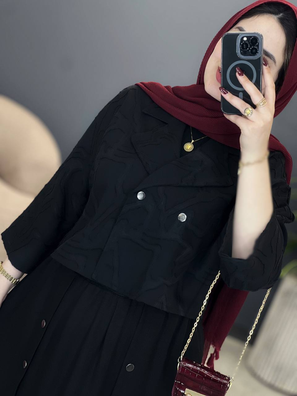 2009-کت و دامن دکمه پرچی