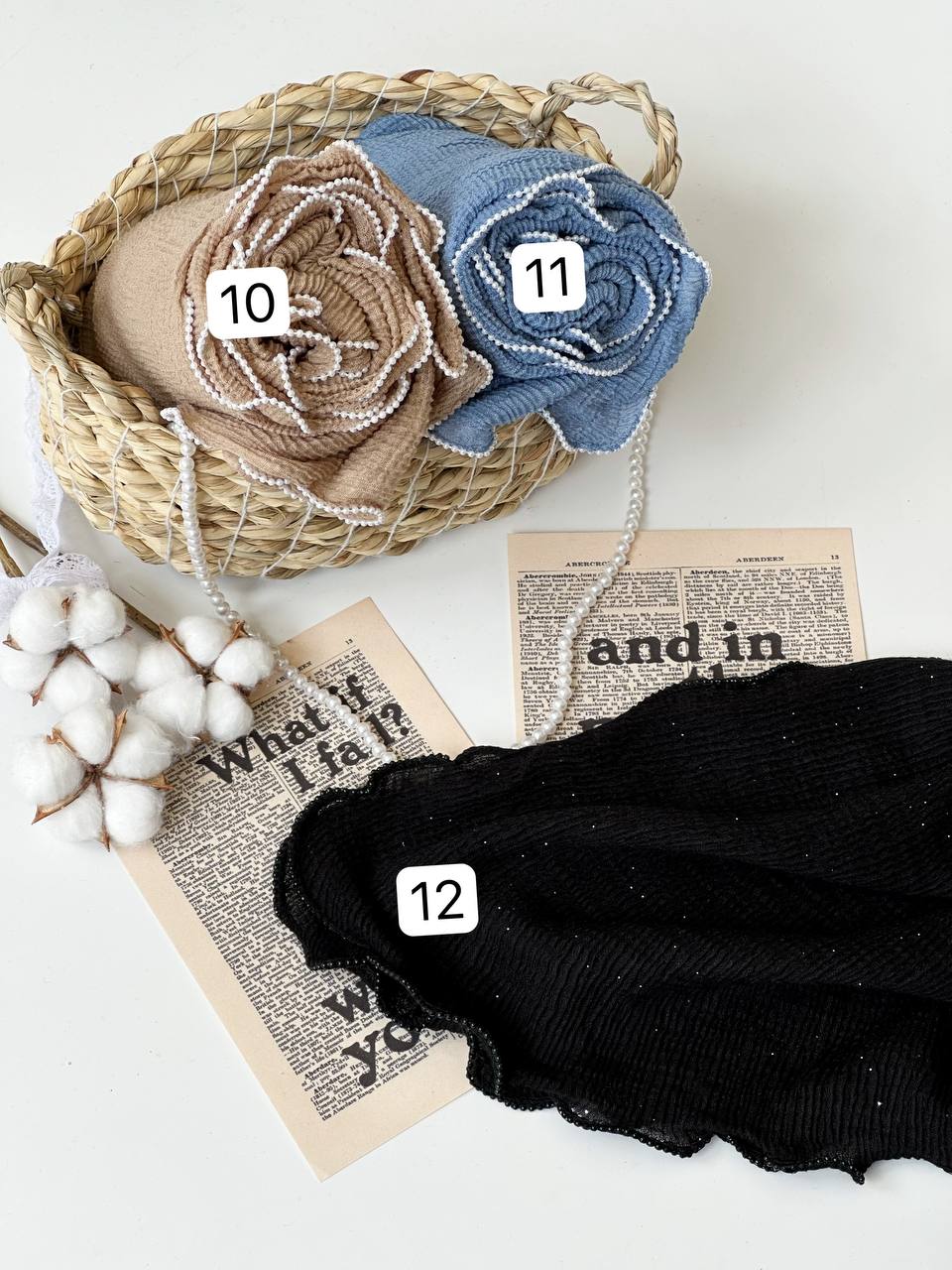 2015-شال وارداتی لبه مروارید