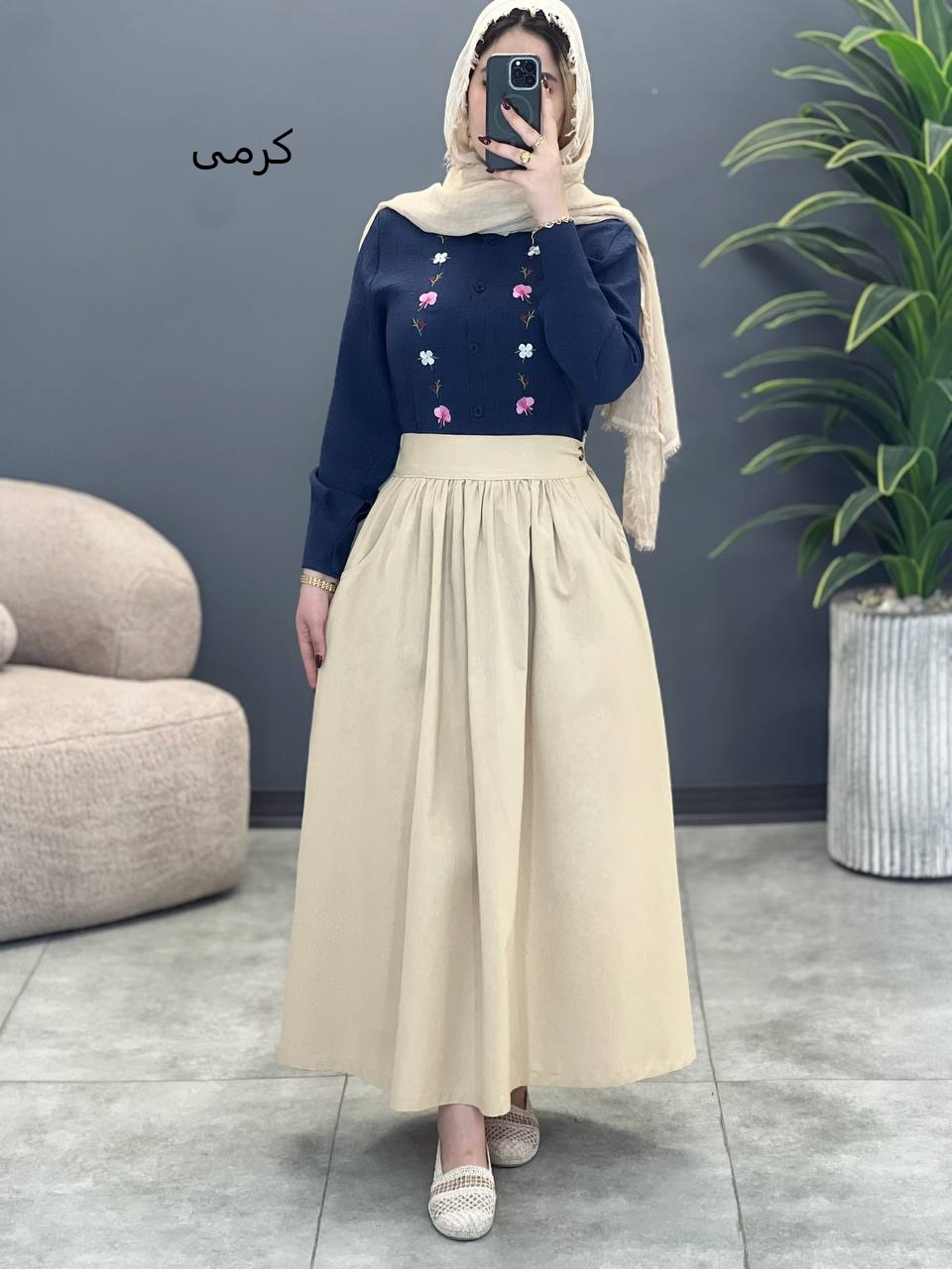 2023-دامن بغل زیپ