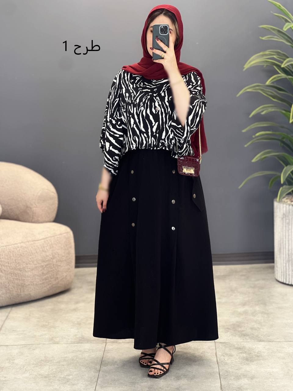 1792- کت و دامن اطلس