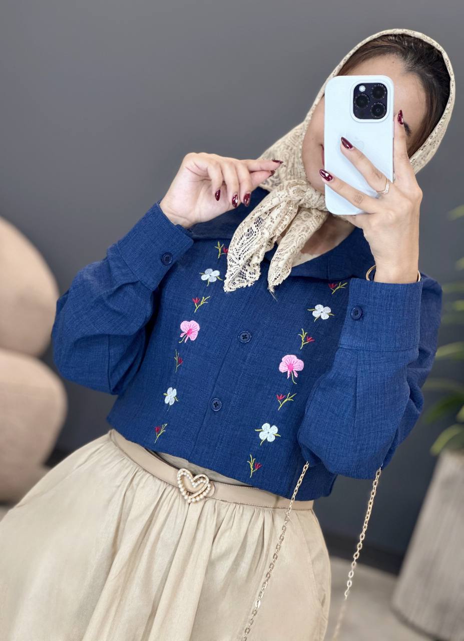 2033-شومیز گلدوزی تینو