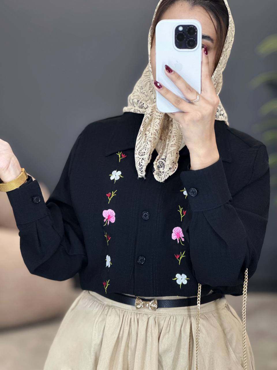 2033-شومیز گلدوزی تینو