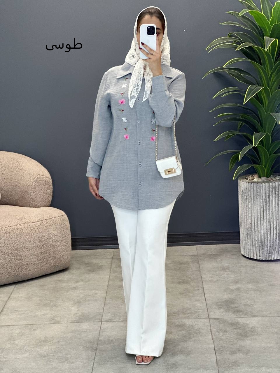 2033-شومیز گلدوزی تینو