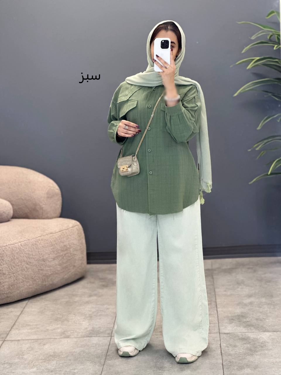 2048-شومیز لینن آفرین