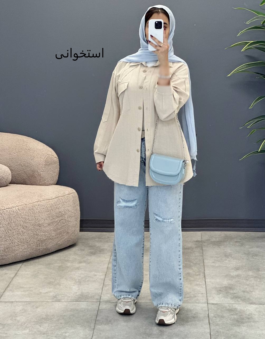 2048-شومیز لینن آفرین