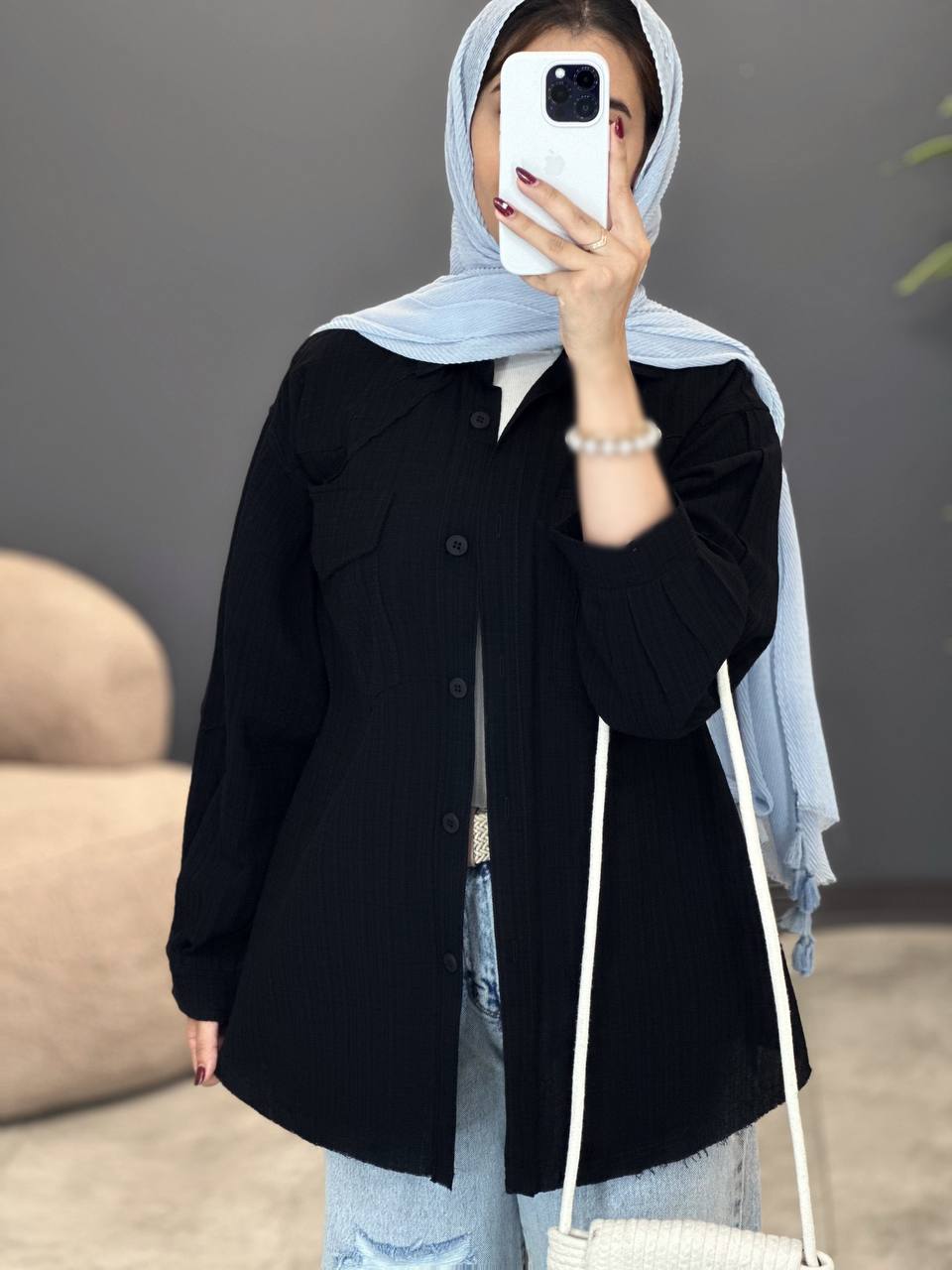 2048-شومیز لینن آفرین