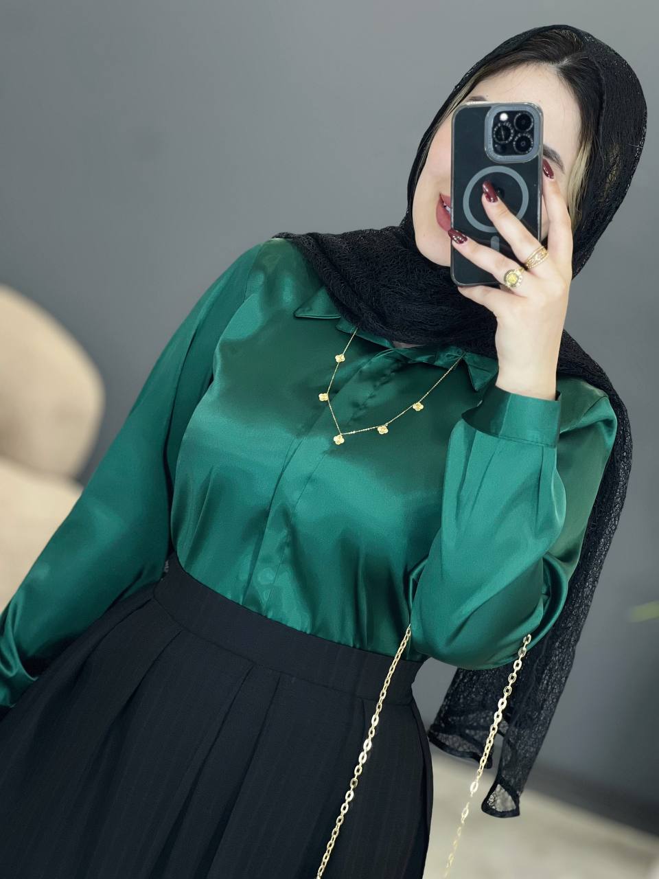 2054-شومیز ساتن