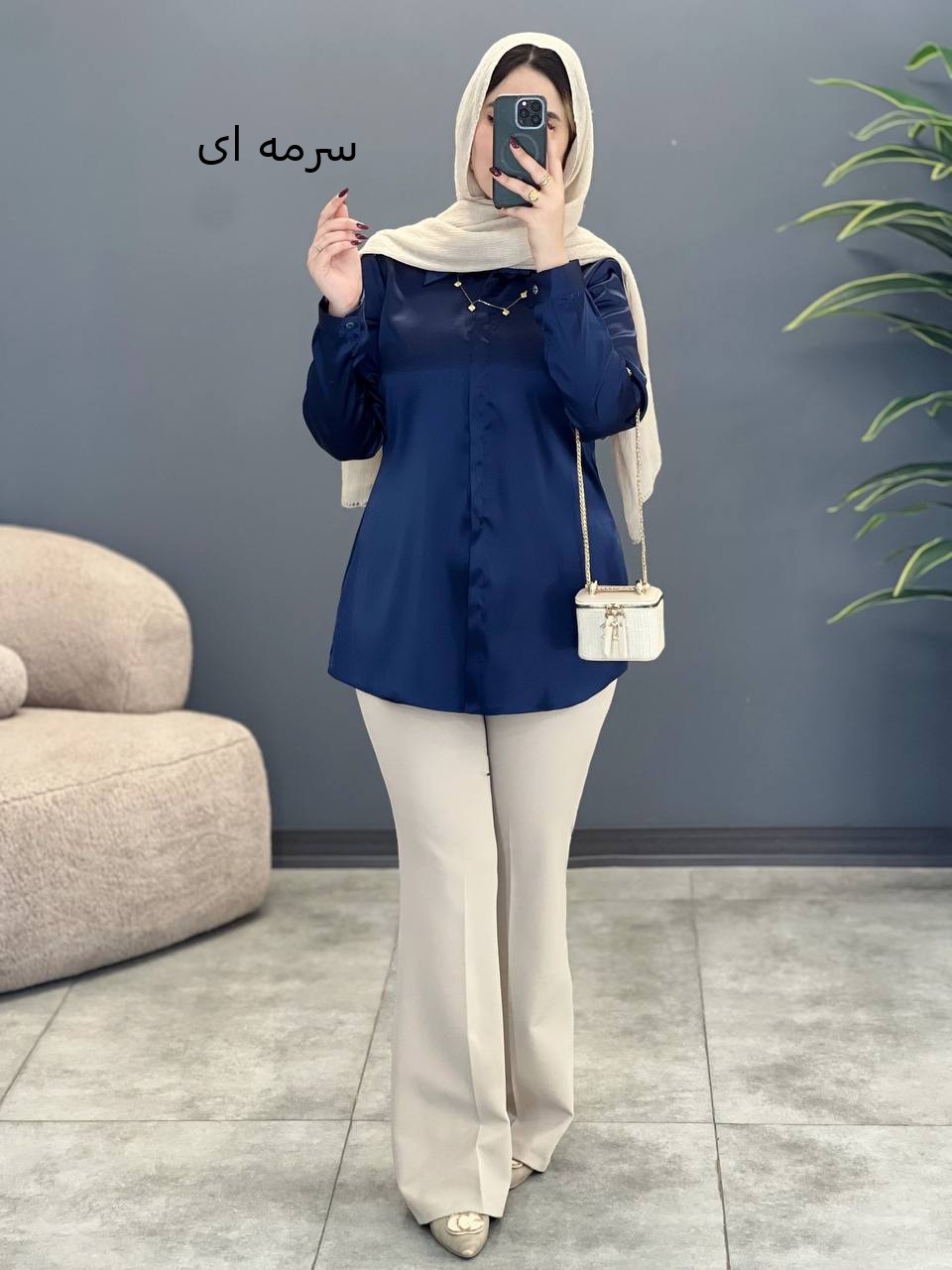 2054-شومیز ساتن