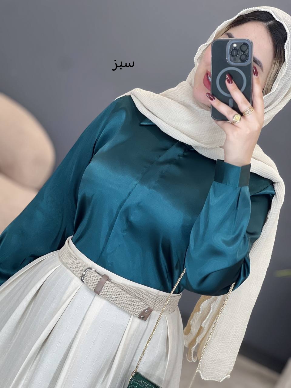 2054-شومیز ساتن