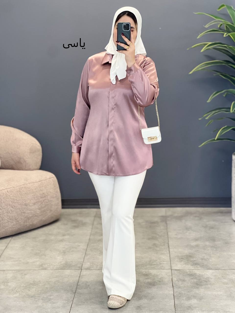 2054-شومیز ساتن